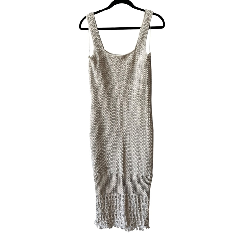 House of Harlow 1960 Cream Knit Midi Dress